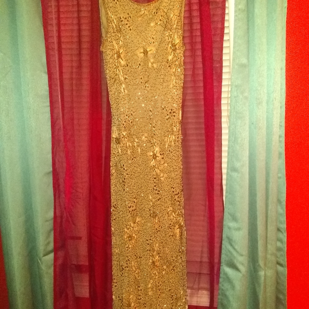 Vintage sequence evening gown
